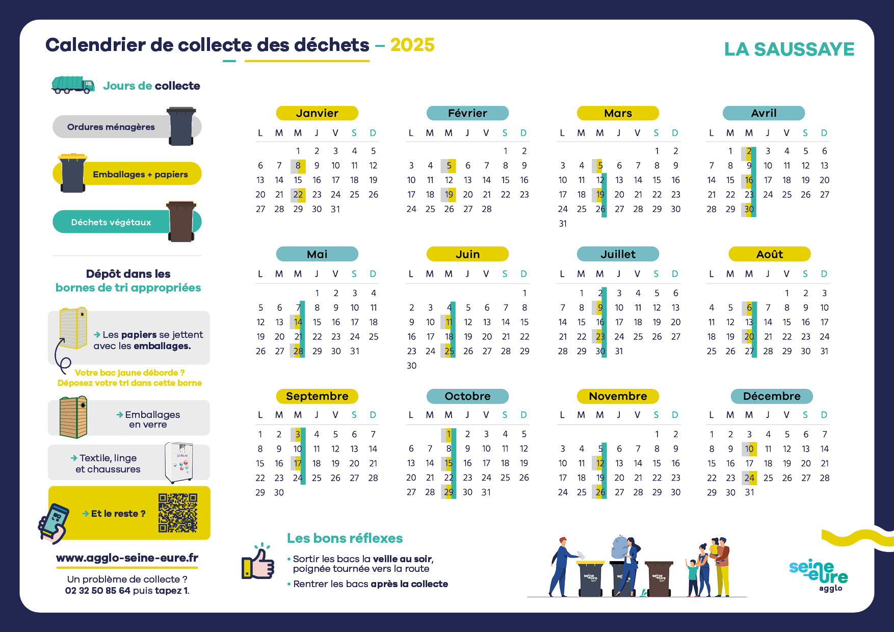 Calendrier collectes 2025