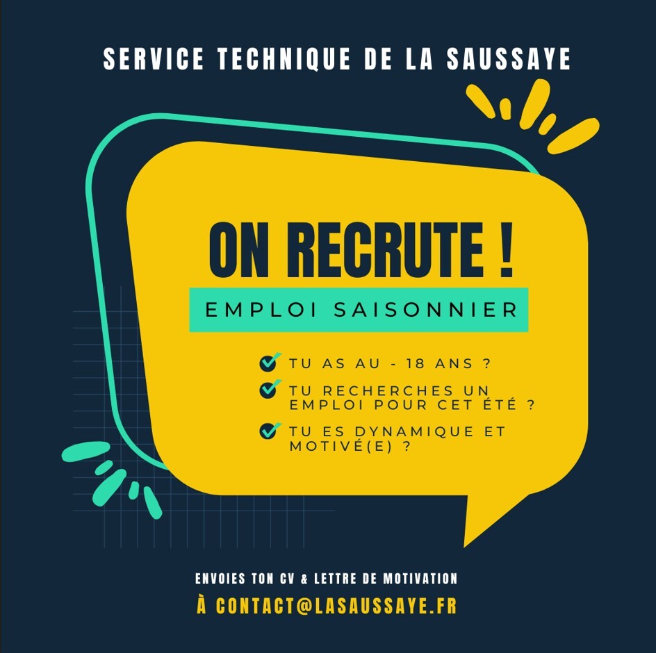 on recrute emploi saisonnier